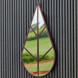 Ivyline Outdoor Leaf Mirror - image 1