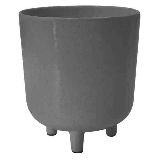 Ivyline Lecce Grey Speckled Planter - Medium