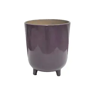 Ivyline Lecce Plum Speckled Planter - Medium - image 2