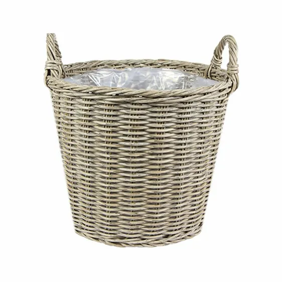 Ivyline Lined Natural Planter Basket - Medium - image 2