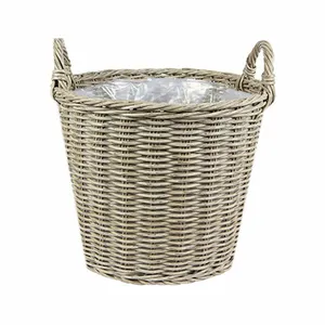 Ivyline Lined Natural Planter Basket - Large - image 2
