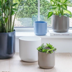 Ivyline Lisbon Greige Planter Ø11cm - image 2