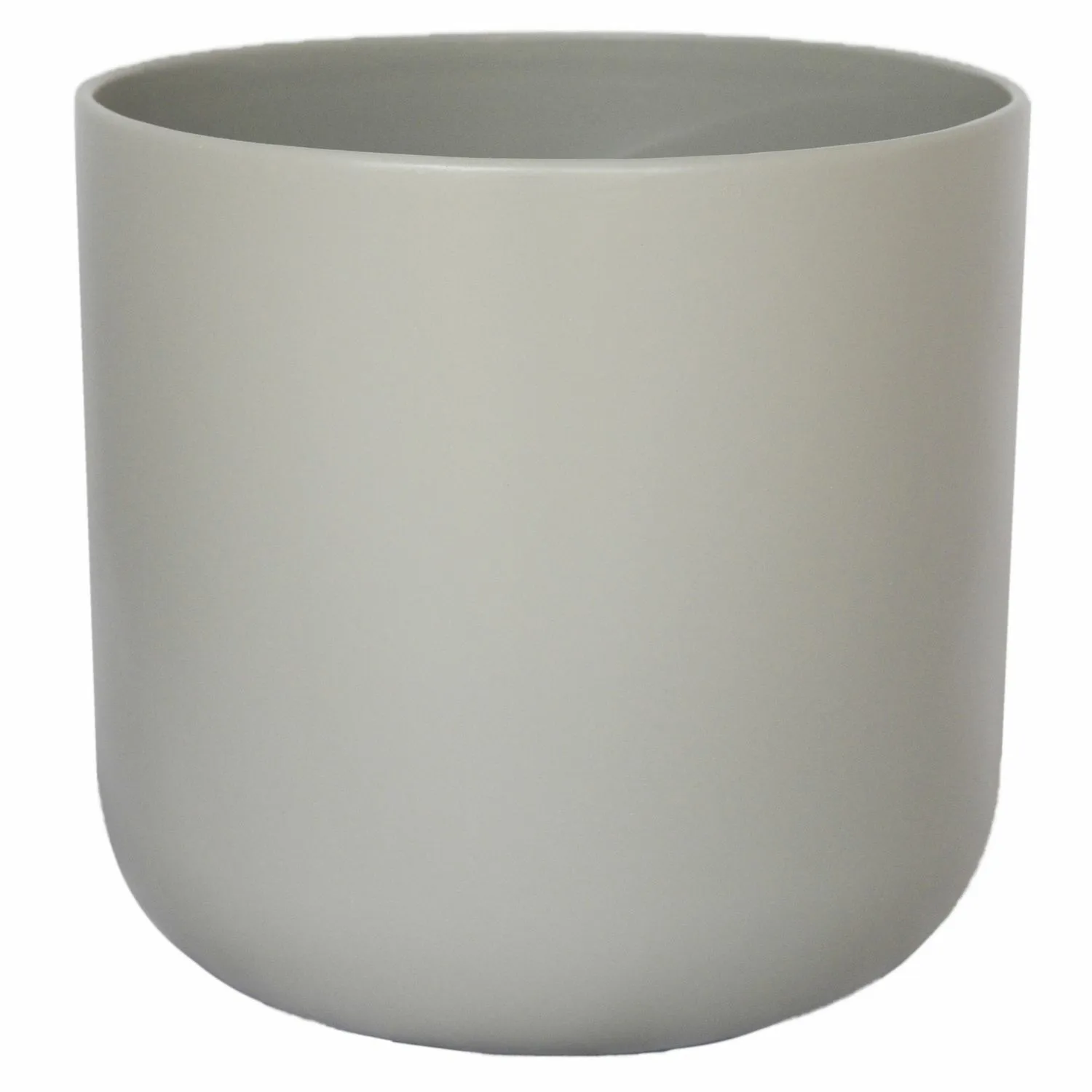 Large Minimalist Greige Ceramic Indoor Lisbon Planter