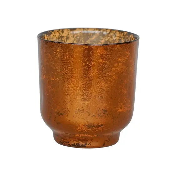 Ivyline Metallic Copper Candle Holder - Large