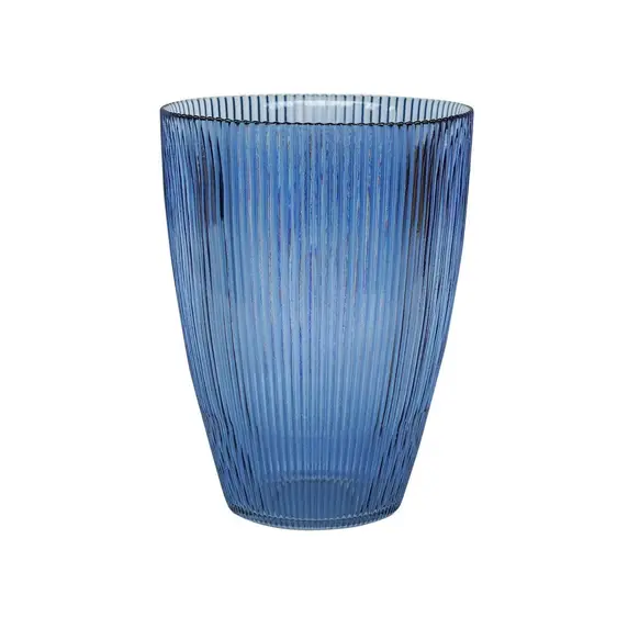 Ivyline Navy Ribbed Tall Vase - image 2