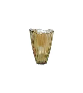 Ivyline Mocha Ribbed Vase 20cm - image 2