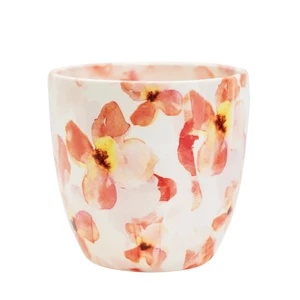 Ivyline Monza Floral Orange Planter - image 2