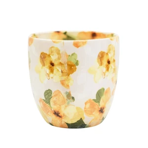 Ivyline Monza Floral Yellow Planter - image 2