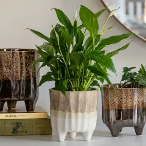 Ivyline Neve Neutral Planter On Legs - image 1