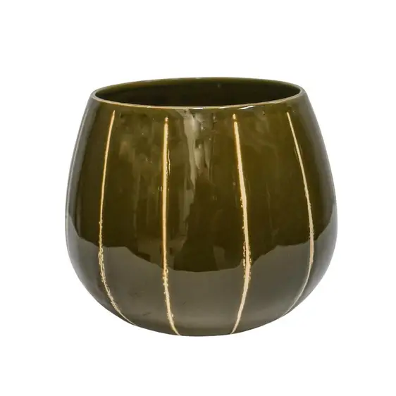 Ivyline Nova Wax Relief Planter - Green - image 2