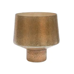 Ivyline Opulent Curved Gold Planter