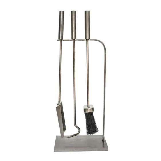 Ivyline Pewter Fireside Companion Set - image 2