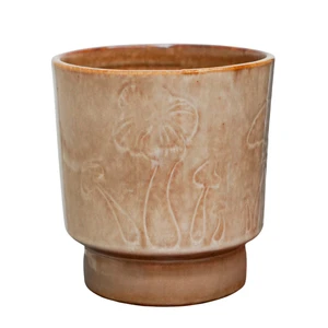 Ivyline Porcini Caramel Planter 14cm - image 1