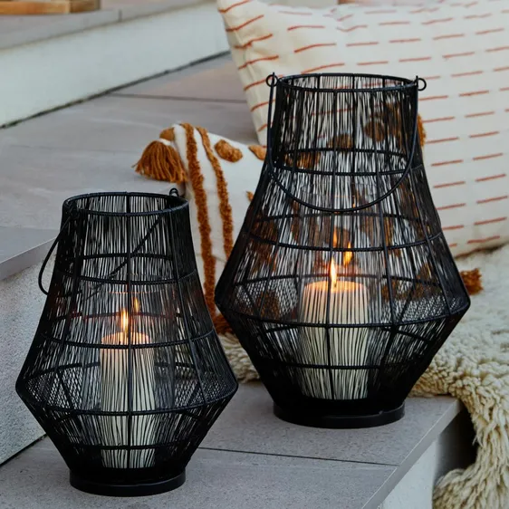 Ivyline Portofino Wirework Curve Lantern - Medium - image 1