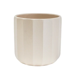 Ivyline Positano Ivory Geo Planter - Small - image 1