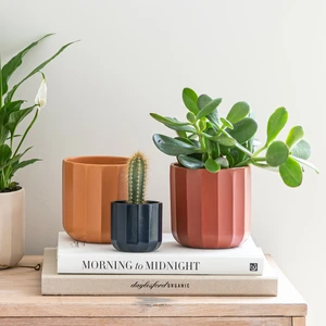 Ivyline Positano Navy Geo Planter - Medium - image 2