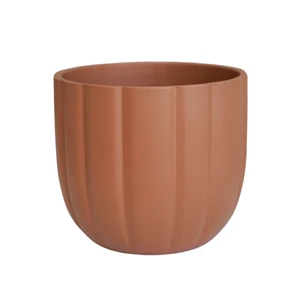 Ivyline Pumpkin Ridged Planter - Orange - image 3