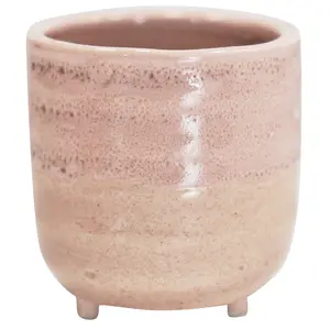 Ivyline Reactive Glaze Morganite Planter On Foot - image 1