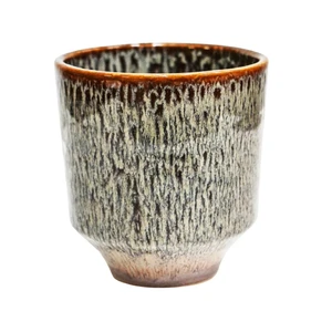 Ivyline Reactive Glaze Orchid Planter - Mocha - image 2