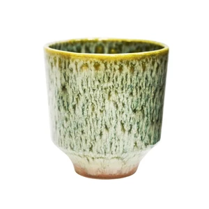 Ivyline Reactive Glaze Orchid Planter - Sage