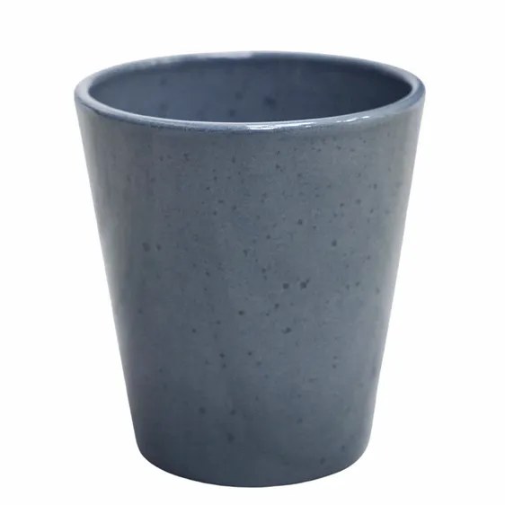 Ivyline Reactive Glaze Orchid Planter - Slate Blue