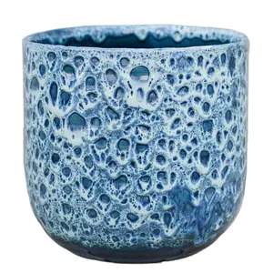 Ivyline Reactive Glaze Sapphire Planter - Large - image 1