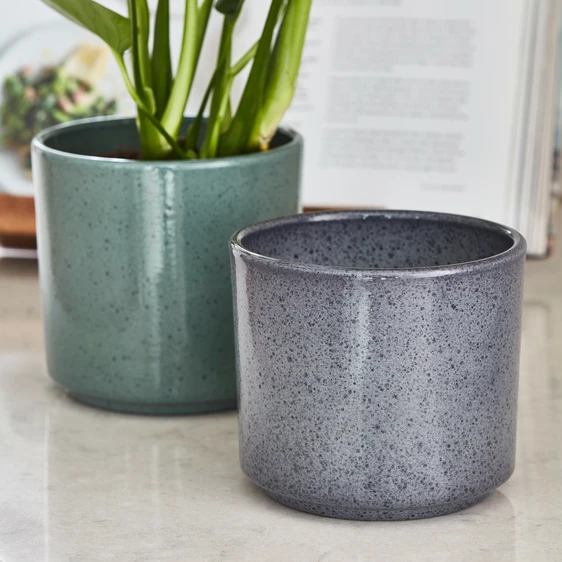 Ivyline Remi Green Reactive Glaze Planter - Small - image 2