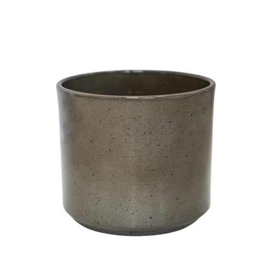 Ivyline Remi Mocha Reactive Glaze Planter - Small - image 1