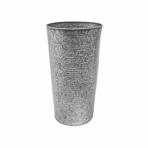 Ivyline Ribbed Galvanised Vase - image 3