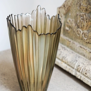 Ivyline Rippled Glass Vase - Medium - image 3