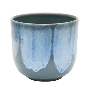 Ivyline Rowe Navy Drip Planter 14cm