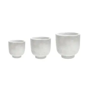 Ivyline Seattle Cement Planter Set of Three