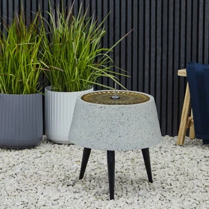 Ivyline Solis Water Feature on Stand - Grey - image 1