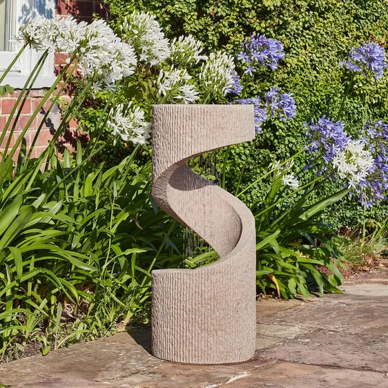 Ivyline Spiral Water Feature - Sandstone - image 1