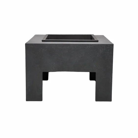 Ivyline Square Firebowl on Console - Granite - image 2