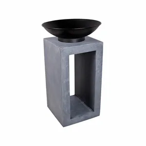 Ivyline Tall Garden Firebowl on Square Console - image 2