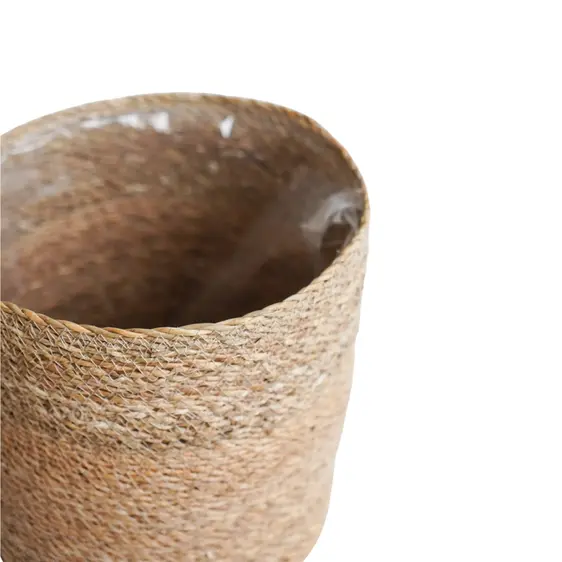 Ivyline Theo Natural Basket Planter 17cm - image 2