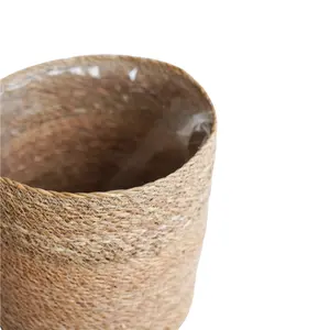 Ivyline Theo Natural Basket Planter 17cm - image 2