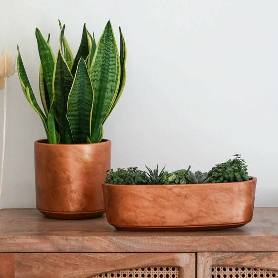 Ivyline Tivoli Copper Planter - Small - image 2