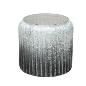 Ivyline Verre Ribbed Atlantic Blue Planter Ø15cm - image 2