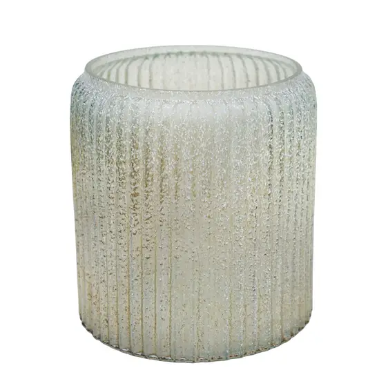 Ivyline Verre Ribbed Gold Planter Ø15cm - image 2