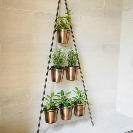 Ivyline Wall Plant Stand with Planters - Medium - image 1