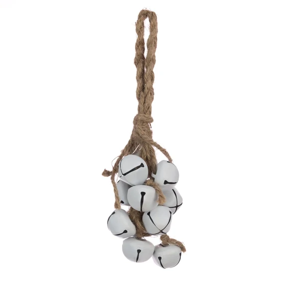Jingle Bell Hanging Bunch - White