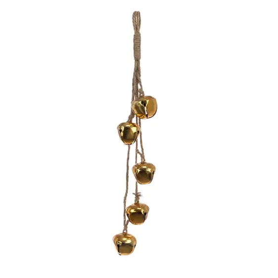 Jingle Bell Hanging Decoration - Gold