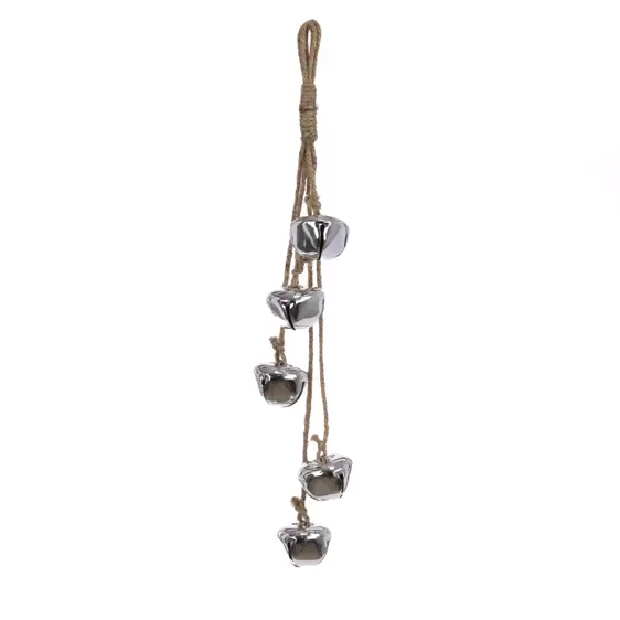 Jingle Bell Hanging Decoration - Silver