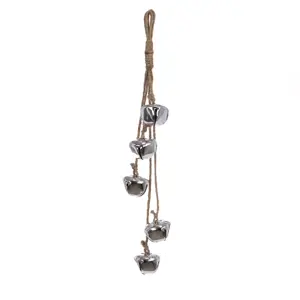 Jingle Bell Hanging Decoration - Silver
