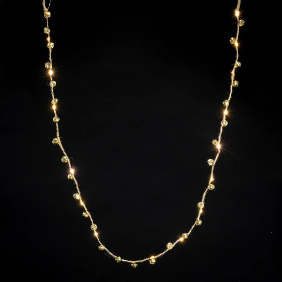 Jingle Bell Light Up Garland - Silver - image 1