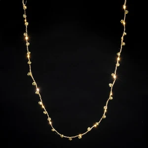Jingle Bell Light Up Garland - Silver - image 1