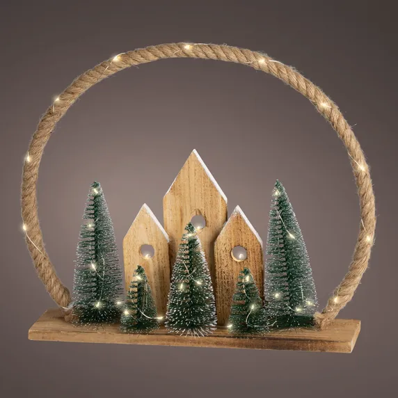 Jute Arch Illuminated Table Decoration
