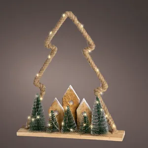 Jute Tree Illuminated Table Decoration